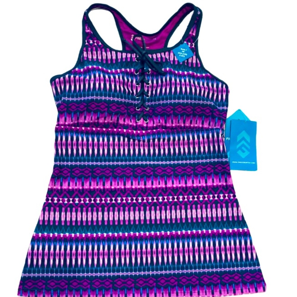 Free Country Tankini Swimsuit Top Small